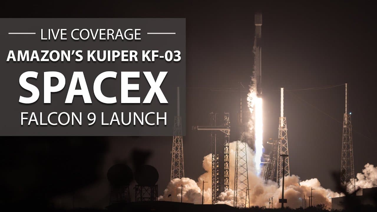 Watch live: SpaceX Falcon 9 rocket launches 24 satellites for Amazon's Project Kuiper constellation