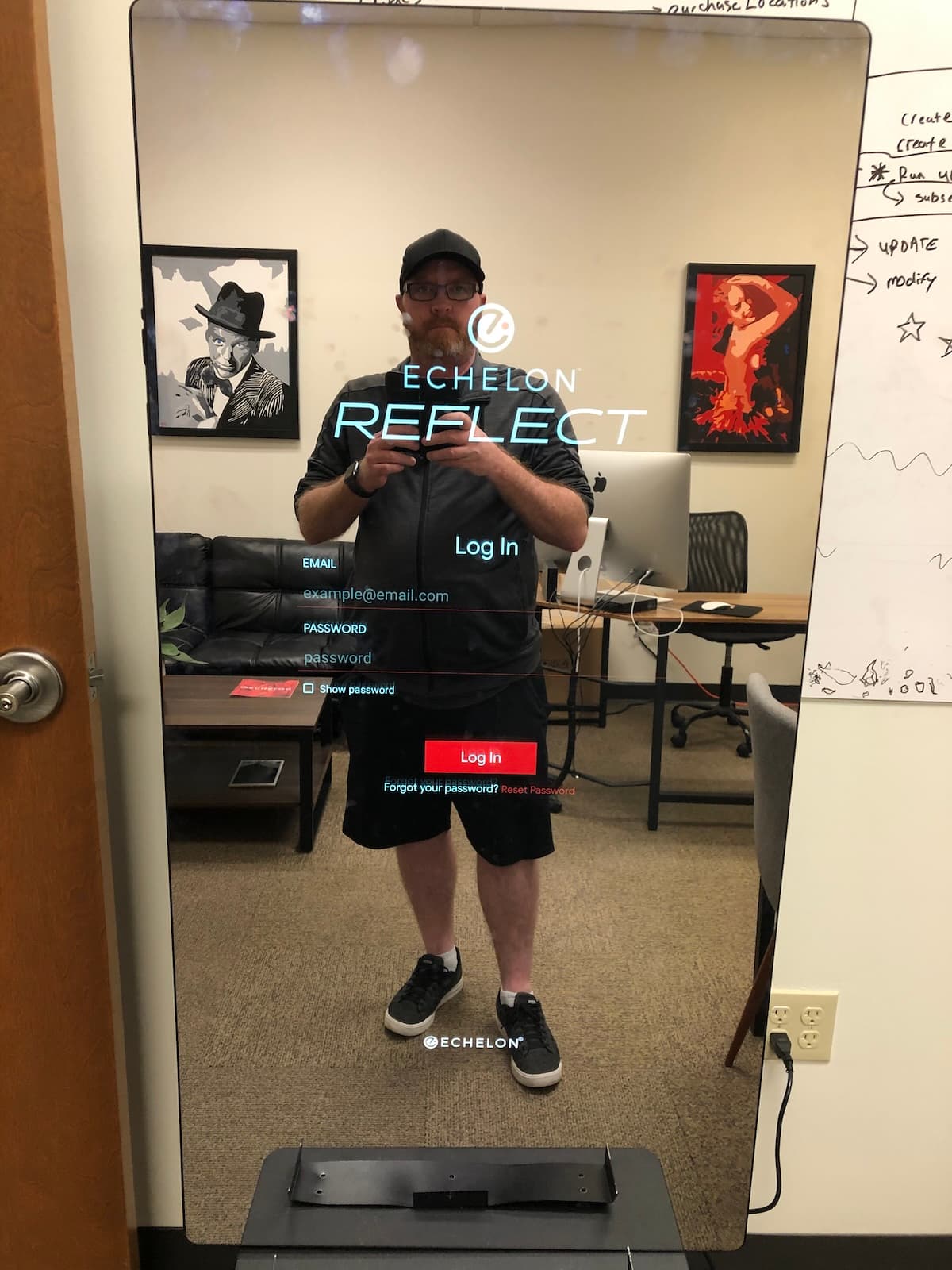 Eric with Echelon Reflect Mirror