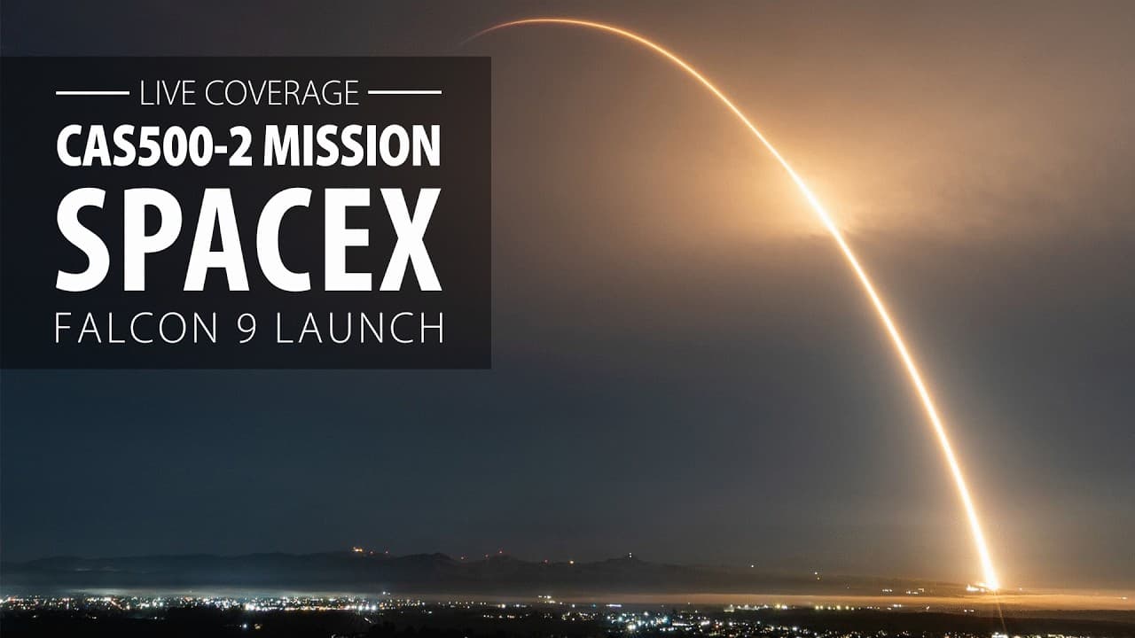 Live: SpaceX Falcon 9 rocket launches from California with 45 payloads on CAS500-2 rideshare mission