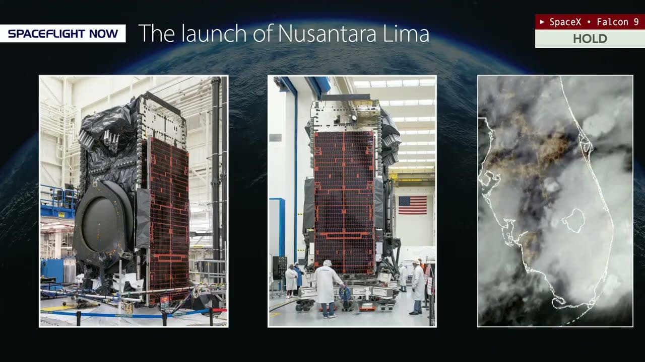 Watch live: SpaceX launches Indonesia's Nusantara Lima on Falcon 9 rocket from Cape Canaveral