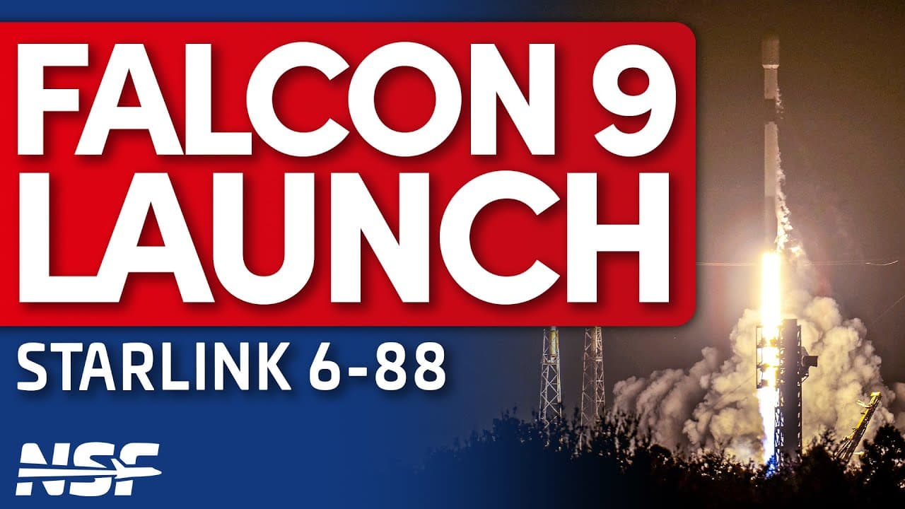 SpaceX Falcon 9 launches Starlink 6-88
