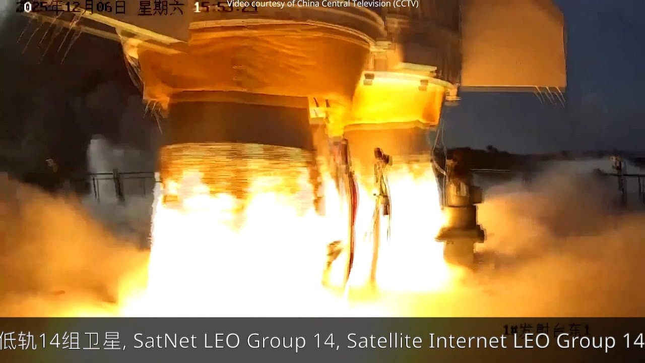 Long March-8A launches SatNet LEO Group 14