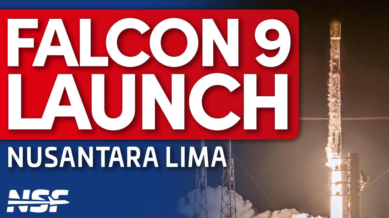 SpaceX Falcon 9 Launches Nusantara Lima