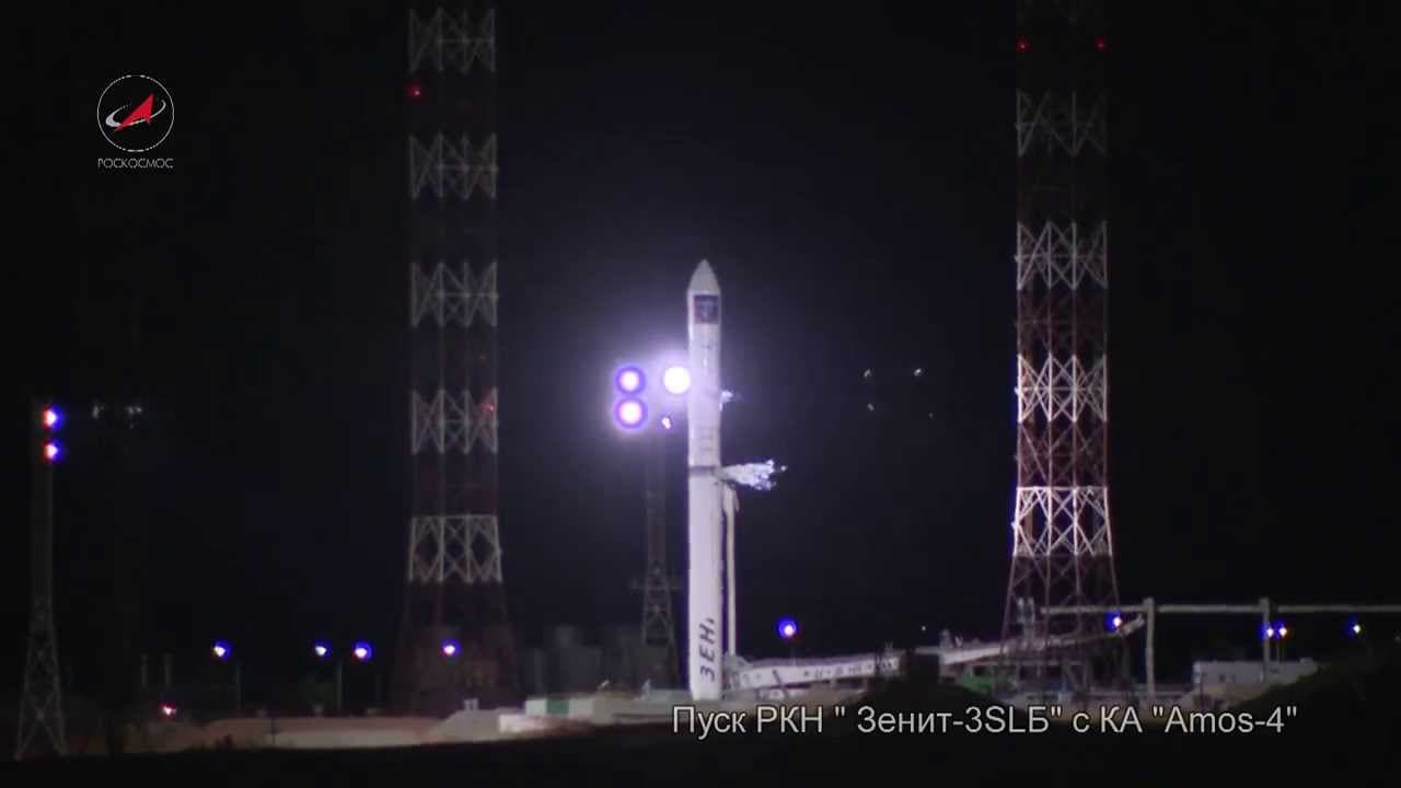 Пуск РКН Зенит-3SLБ с KA Amos-4