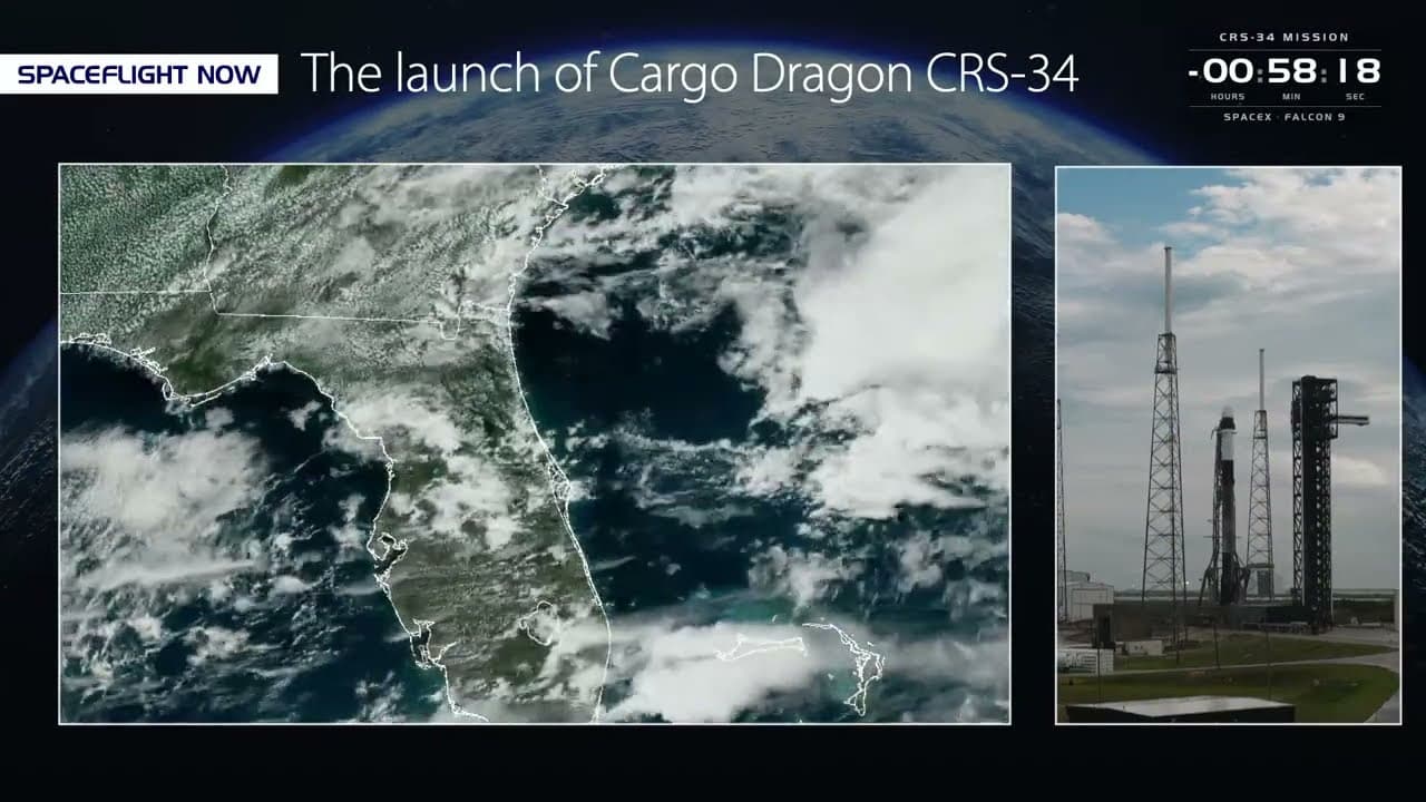 Live: SpaceX Falcon 9 rocket launches NASA Space Station cargo mission from Cape Canaveral