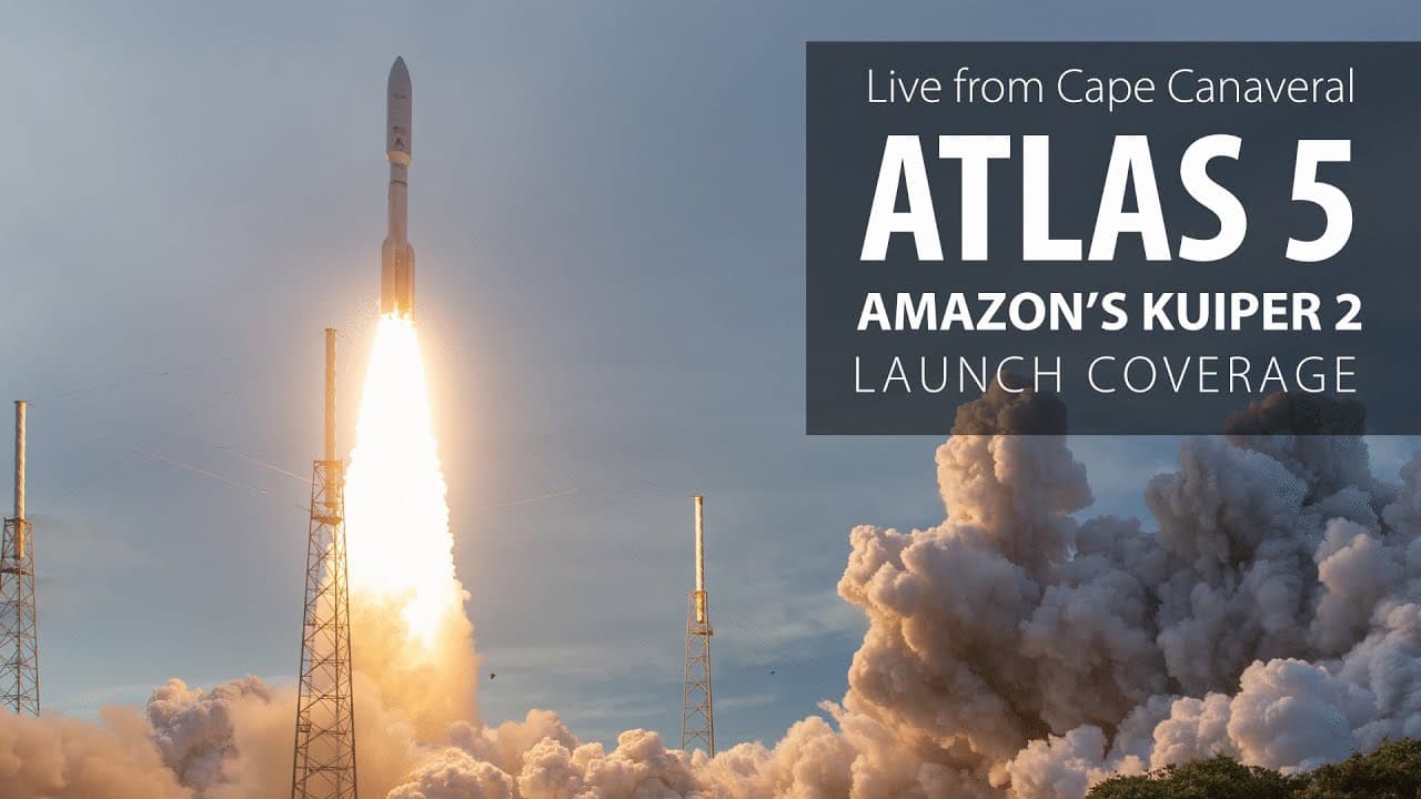 Watch live: ULA Atlas 5 launches from Cape Canaveral with 27 Kuiper satellites for Amazon