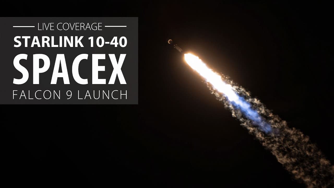 Live: SpaceX Falcon 9 launches Starlink satellites from Cape Canaveral on North-East trajectory