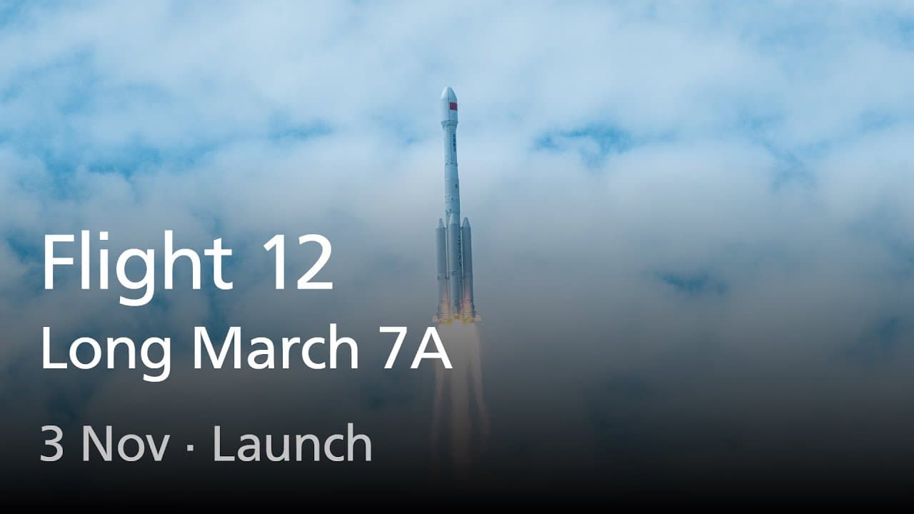 Live: Long March 7A Flight 12 Launch (No Commentary)