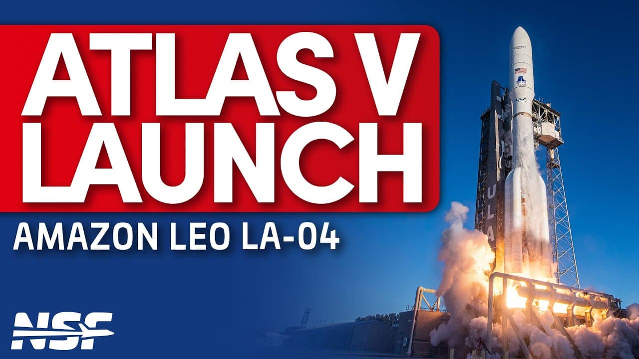 ULA Atlas V 551 launches Amazon Leo Atlas 4 (LA-04)