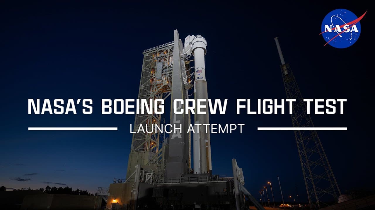 NASA’s Boeing Starliner Crew Flight Test Launch Attempt – May 6, 2024 (Official NASA Broadcast)