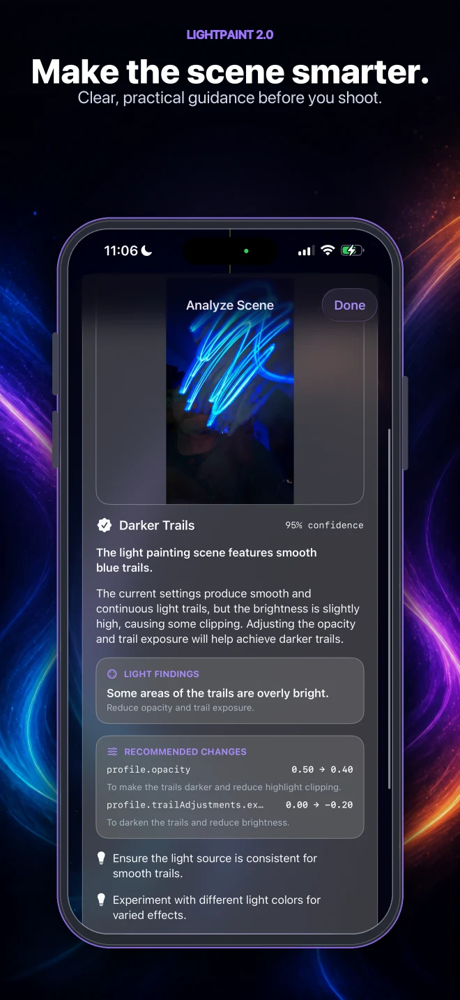 LightPaint 2.0 scene analysis and practical capture guidance