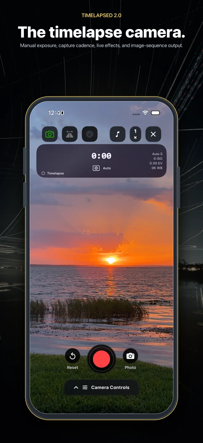TimeLapsed 2.0 feature: The timelapse camera