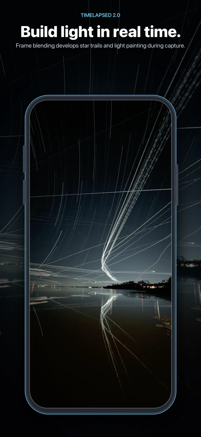TimeLapsed 2.0 feature: Live frame blending