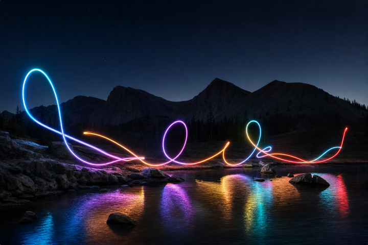 Word Light Painting profile artwork from the TimeLapsed iOS app