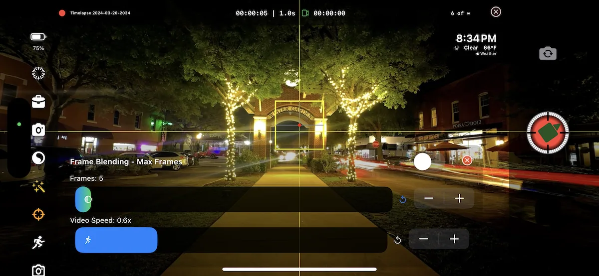 TimeLapsed light painting guide screen 10