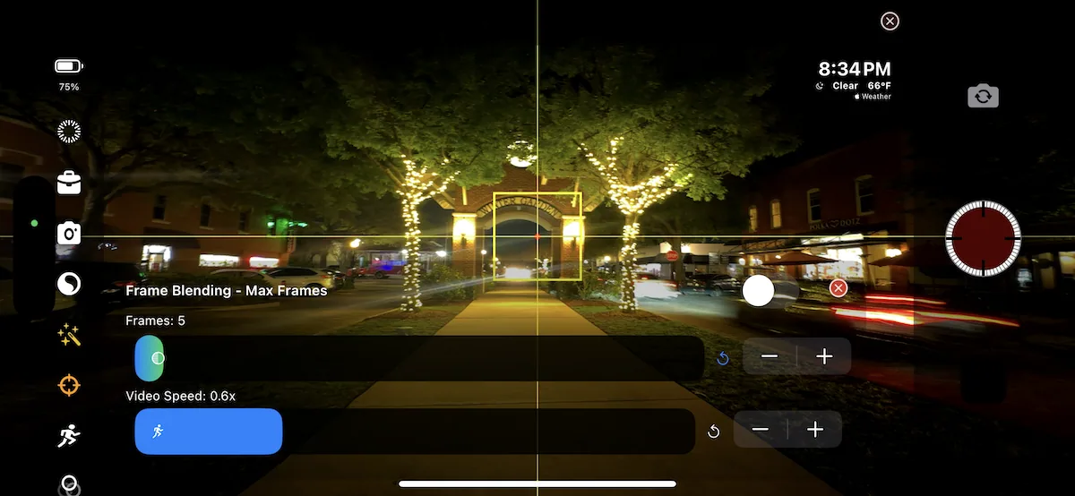 TimeLapsed light painting guide screen 11