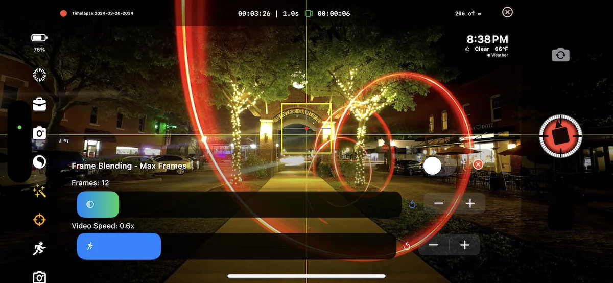 TimeLapsed light painting guide screen 8
