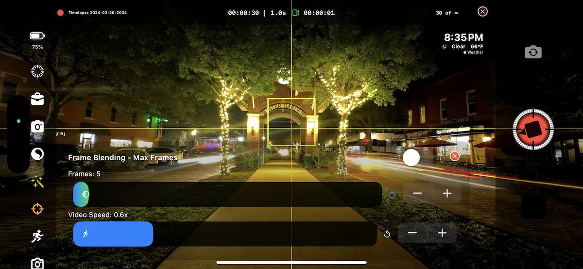 TimeLapsed light painting guide screen 9