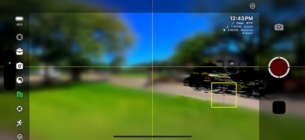 TimeLapsed tilt-shift guide screen 10