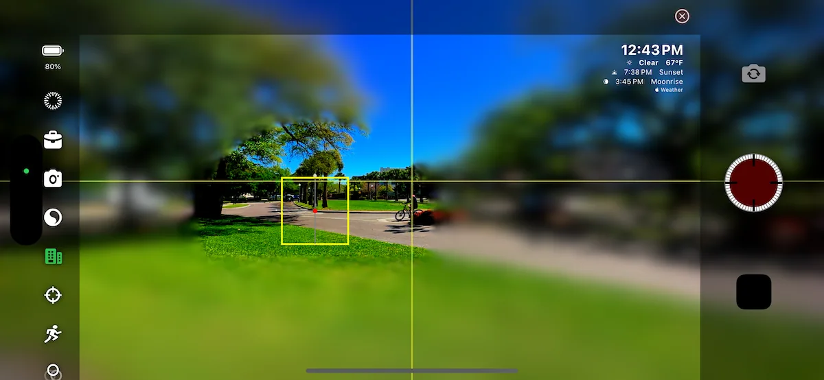 TimeLapsed tilt-shift guide screen 11