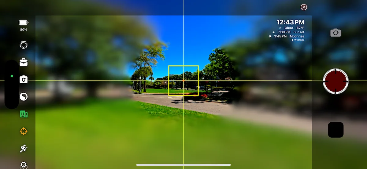 TimeLapsed tilt-shift guide screen 12