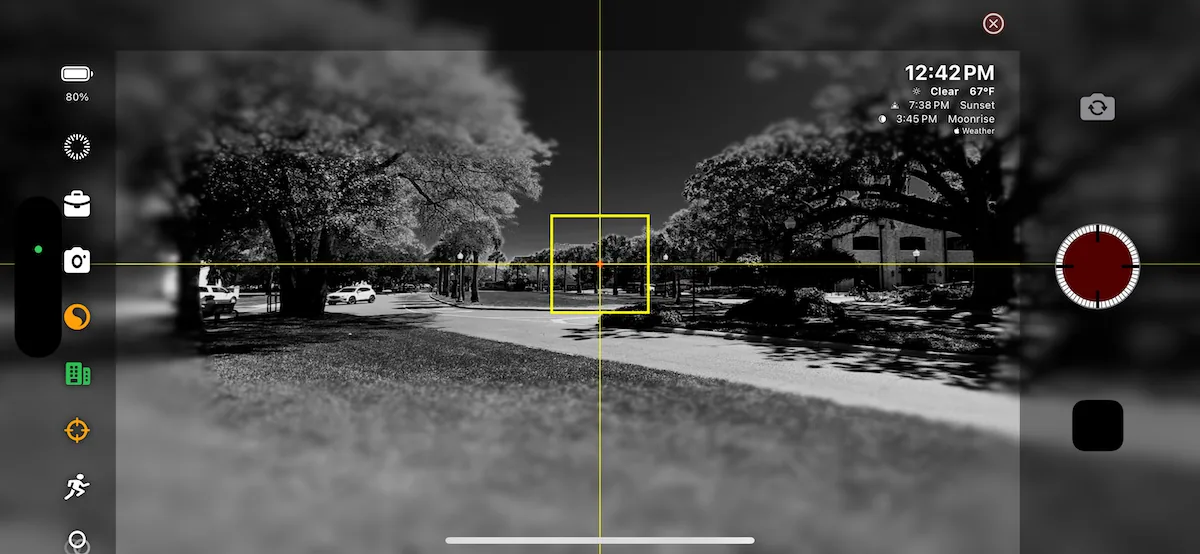 TimeLapsed tilt-shift guide screen 13