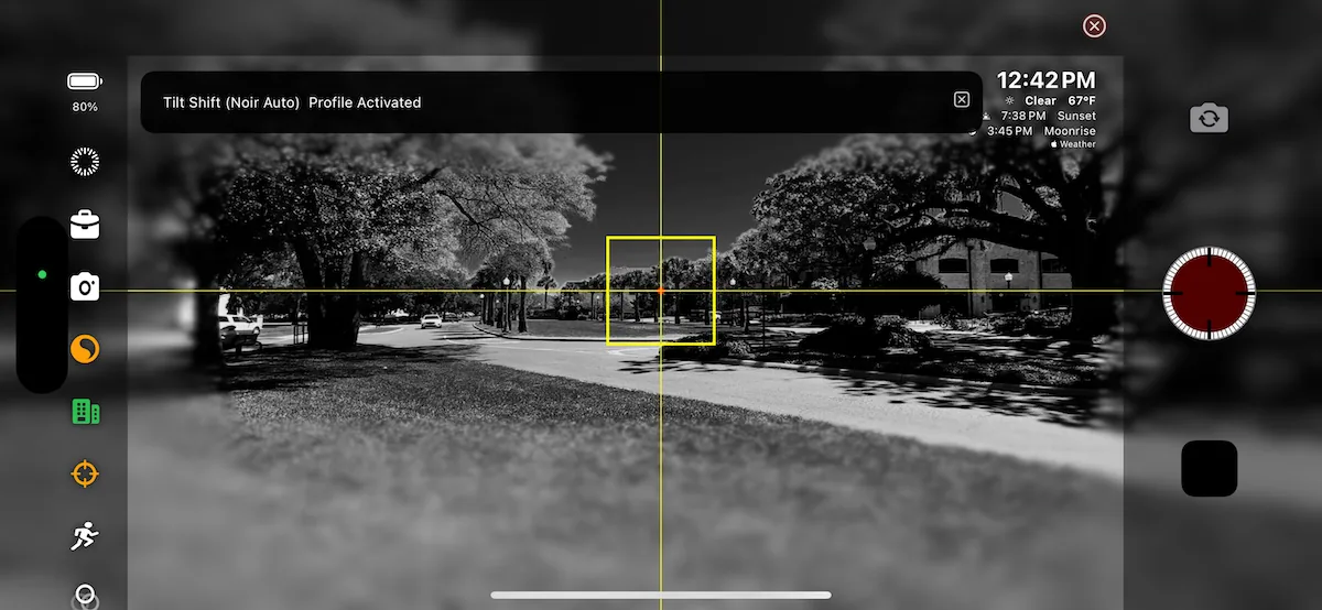 TimeLapsed tilt-shift guide screen 14