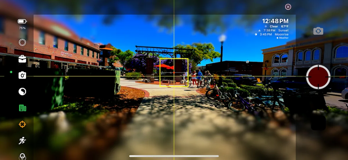TimeLapsed tilt-shift guide screen 3