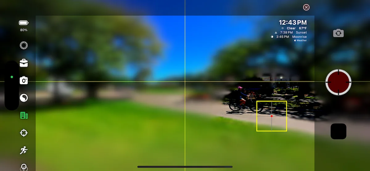 TimeLapsed tilt-shift guide screen 9