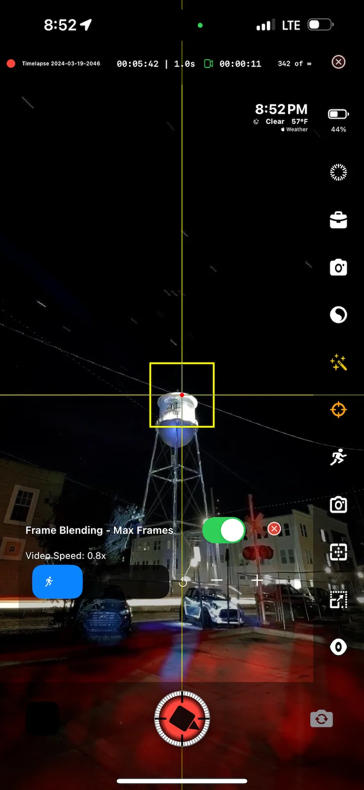 TimeLapsed portrait star-trail example