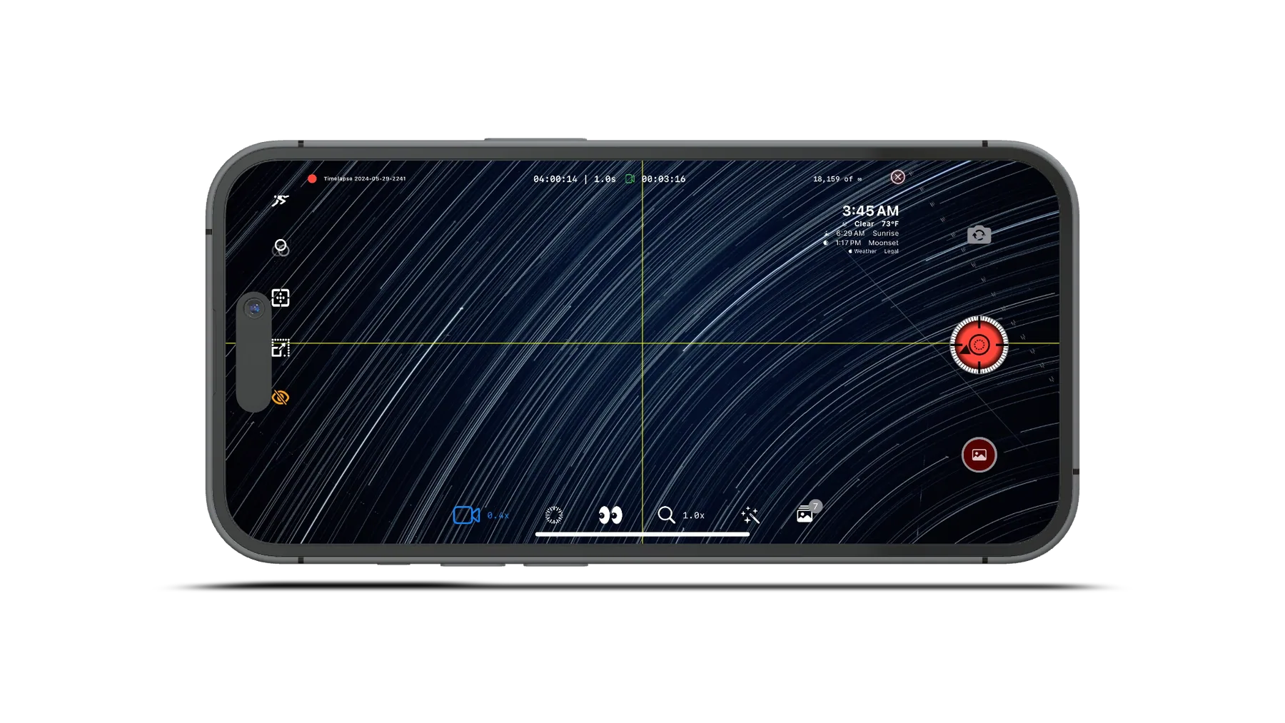 TimeLapsed rocket and star-trail tracking